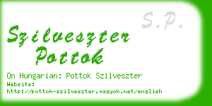 szilveszter pottok business card